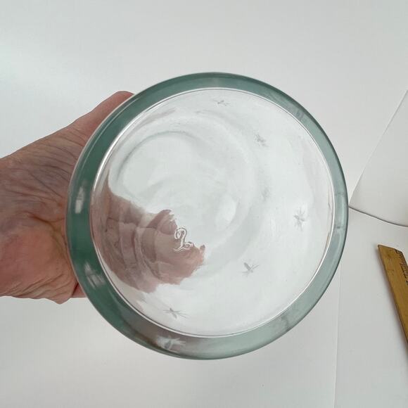 Libbey Water Juice Carafe Decanter Etched Atomic Star - Picture 6 of 6